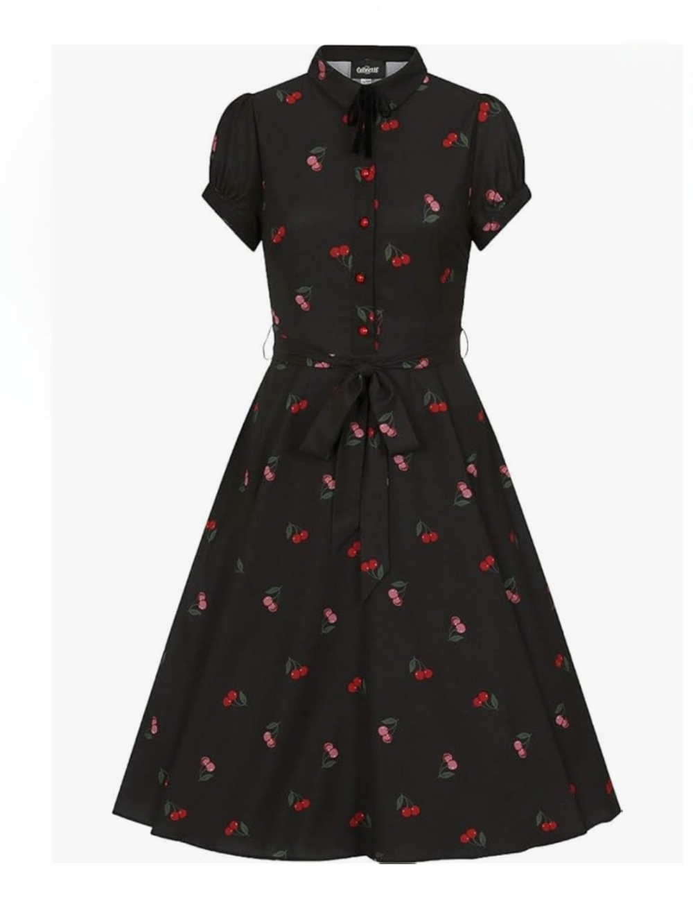 Collectif Mary Grace Cherry Retro Swing Dress